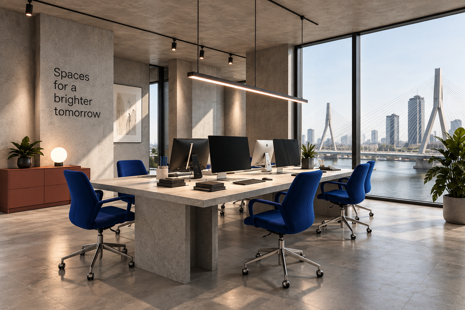 Office in a Rhythm of Contrasts